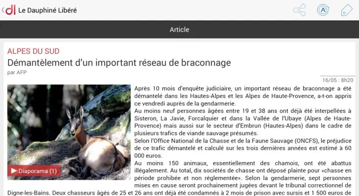 Le Dauphiné android App screenshot 0